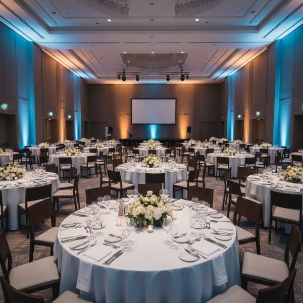 elegant corporate event setting