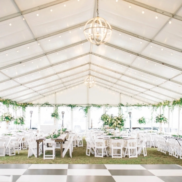 outdoor tent setup
